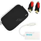 For HTC EVO View 4G FLYER Tablet 7inch Pouch Case+iKross MHL Adapter+ 