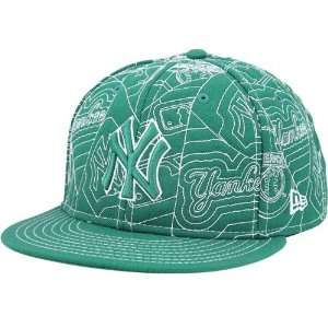   Era New York Yankees Green Puffy Remix Fitted Hat