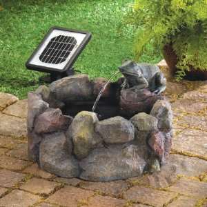 Frog Hollow Solar Water Fountain Patio, Lawn & Garden