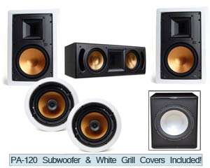 Klipsch Speakers R 5800 W1 In Wall System Free Sub  
