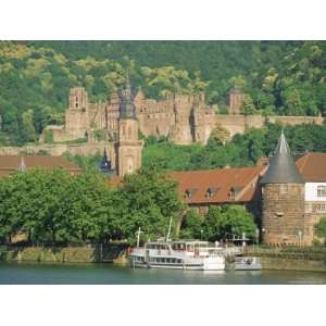 Heidelberg Castle and the Neckar River, Heidelberg, Baden Wurttemberg 