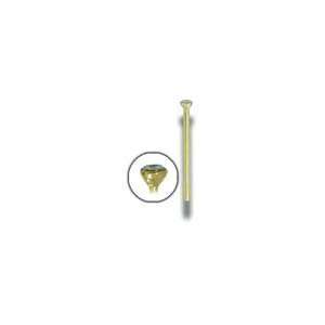  18K Gold Bezel Set Jeweled Nose Stud   18G (1mm) Jewelry
