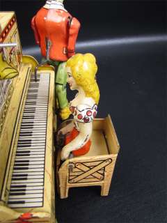 1945 Unique Art Lil Abner Dogpatch Band Tin Windup Toy  