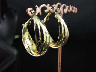 New Fashion Gold Tone Loop hoop Dangle Earrings ME400  