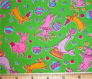 Lilly Pulitzer Circus Animals fun Boutique Fabric BTY  