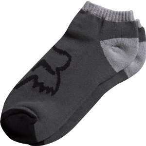 Fox Racing Default No Show Mens Sportswear Socks   Charcoal / Small 