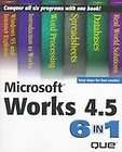 Microsoft Works 4.5 6 In 1 by Jane Calabria and Dorothy Burke (1997 
