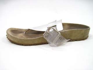 KORS MICHAEL KORS Silver Thong Sandals Shoes Sz 7  