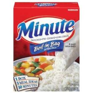 Minute Boil in Bag Long Grain White Rice 14 oz  Grocery 