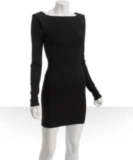 French Connection black jersey Fast Annie paneled dress   up 