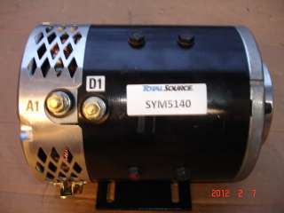   Source SYM5140, 72 Volt DC Forklift Pump Motor New Never Used  