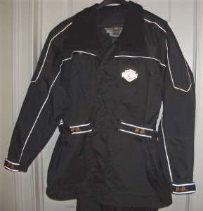   Davidson Waterproof Motorcycle Rain Suit Rainsuit Jacket Pants  