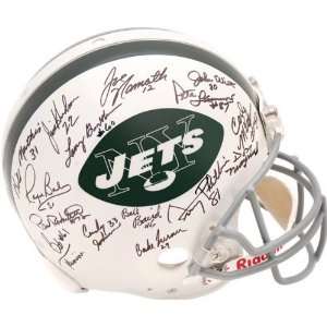  New York Jets 1969 Team Signed Full Size Pro Helmet with 