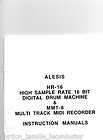 Alesis HR16 MMT8 Digital Drum Machine Midi Recorder Manual