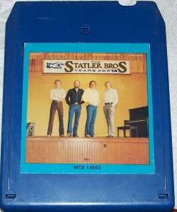THE STATLER BROTHERS YEARS AGO 8 TRACK TAPE  
