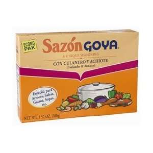 Goya Sazon Culantro And Achiote 1.41 oz: Grocery & Gourmet Food