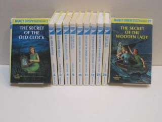 Nancy Drew Mystery Stories by Carloyn Keene, Lot of 11 Books  