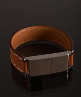 Hermes brown leather 8GB USB cuff bracelet  