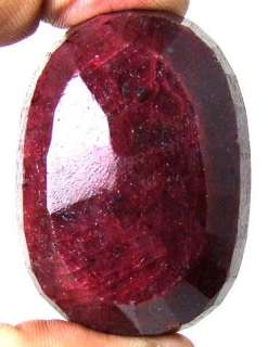495CT RARE HUGE BLOOD RED NATURAL AFRICAN RUBY GEMSTONE  