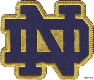NCAA NOTRE DAME FIGHTING IRISH (NAVY BLUE) EMBROIDERED SEW ON PATCH 