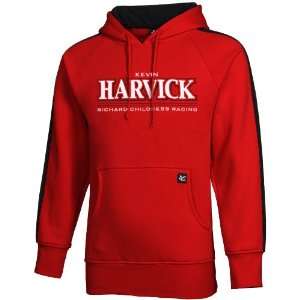   Kevin Harvick Red Striped Pullover Hoodie Sweatshirt Sports