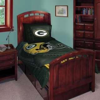 Green Bay Packers Twin/Full Comforter Pillow Sham Set  