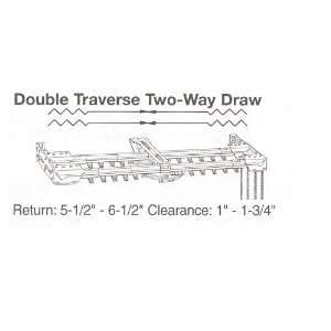   48   86 Double Traverse Curtain Rod By Kirsch