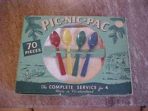 1950s Picnic set. 70 pcs Pic Nic Pac original box  