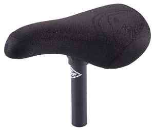 SHADOW SOLUS MID BICYCLE SEAT POST COMBO FIT S&M BLACK  