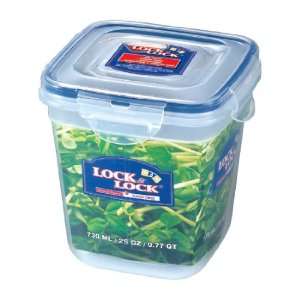  Lock & Lock Zen Style Square Food Container, 3 Cup, 24 