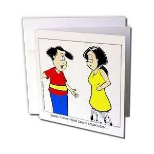  Londons Times Funny Society Cartoons   Sexy Calfs   Greeting Cards 