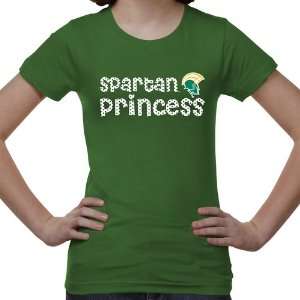  Norfolk State Spartans Youth Princess T Shirt   Green 