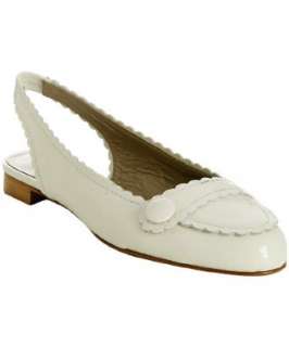 Nanette Lepore off white patent leather Baby Cakes flats   