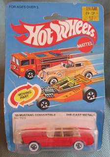 HOT WHEELS 65 MUSTANG CONVERTIBLE. MADE IN 1983. CAR PICTURED IS 