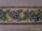 ROLLS (45ft) pears, apples & grapes on white with woo