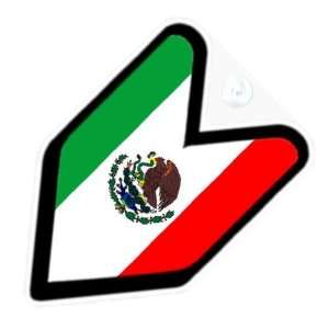  JDM Mexico Mexican Flag Car Decal Badge Automotive