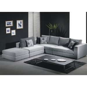 Microfiber Fabric Sectional Sofa Set   Sadah Fabric Sectional with 