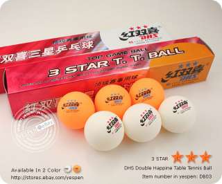 12PCS DHS 3 Star Table Tennis Ping Pong Balls C.T.T.A  