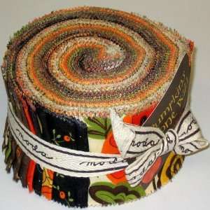  Moda Pumpkins Gone Wild Jelly Roll Fabric By The 