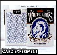 DAVID BLAINE WHITE LIONS PLAYING CARDS DECK BLUE RARE  