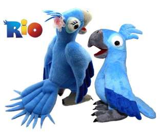 Rio* Figure Blu+Jewel Birds Plush Stuffed Toy set of 2  