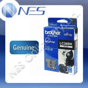 Brother Genuine LC38BK BLACK INK MFC 250C MFC 255CW NEW  