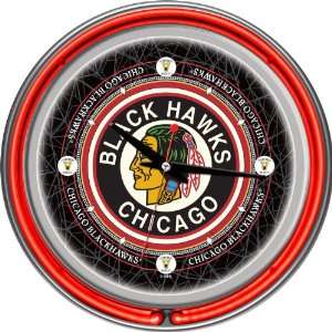  Best Quality NHL Vintage Chicago Blackhawks Neon Clock 