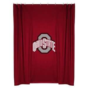  Ohio State OSU Buckeyes Bathroom Shower Curtain Sports 