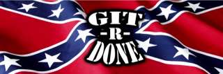 GIT R DONE Rear Window Graphic Tint Vinyl Decal      