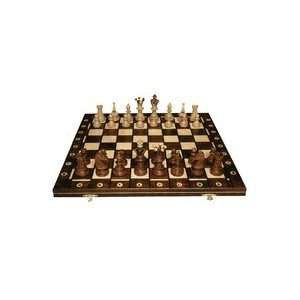  Ambassador Royal Chess Set   21 Folding Board   4 1/4 