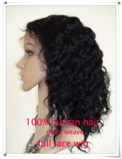 16 #1b black deep weave human remy Indian hair wigs  