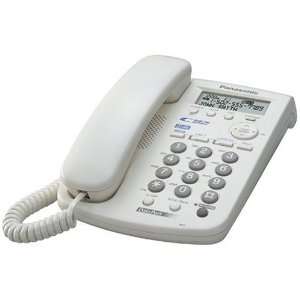   Panasonic KX TSC14W Corded 2 Line Phone with Caller ID (White