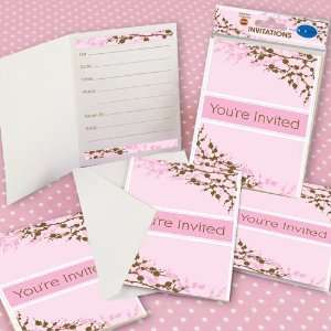  Cherry Blossom   Set of 8 Fill In Birthday Party 