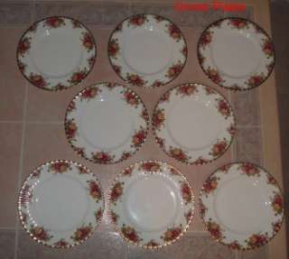 1962 Royal Albert Old Country Roses Bone China 57 Pc. 8 Place Settings 
